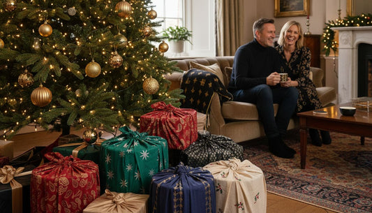 reusable festive wrap