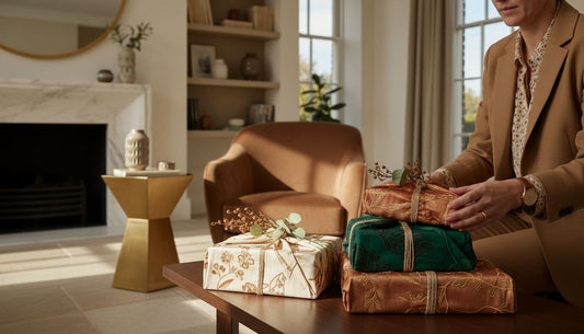 luxury fabric gift wrapping