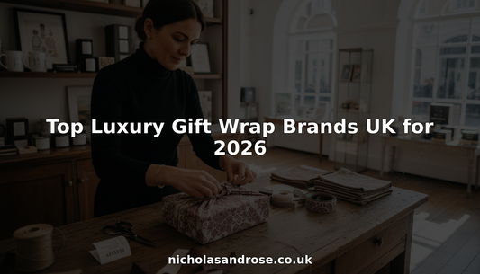 Luxury gift wrapping in boutique London shop