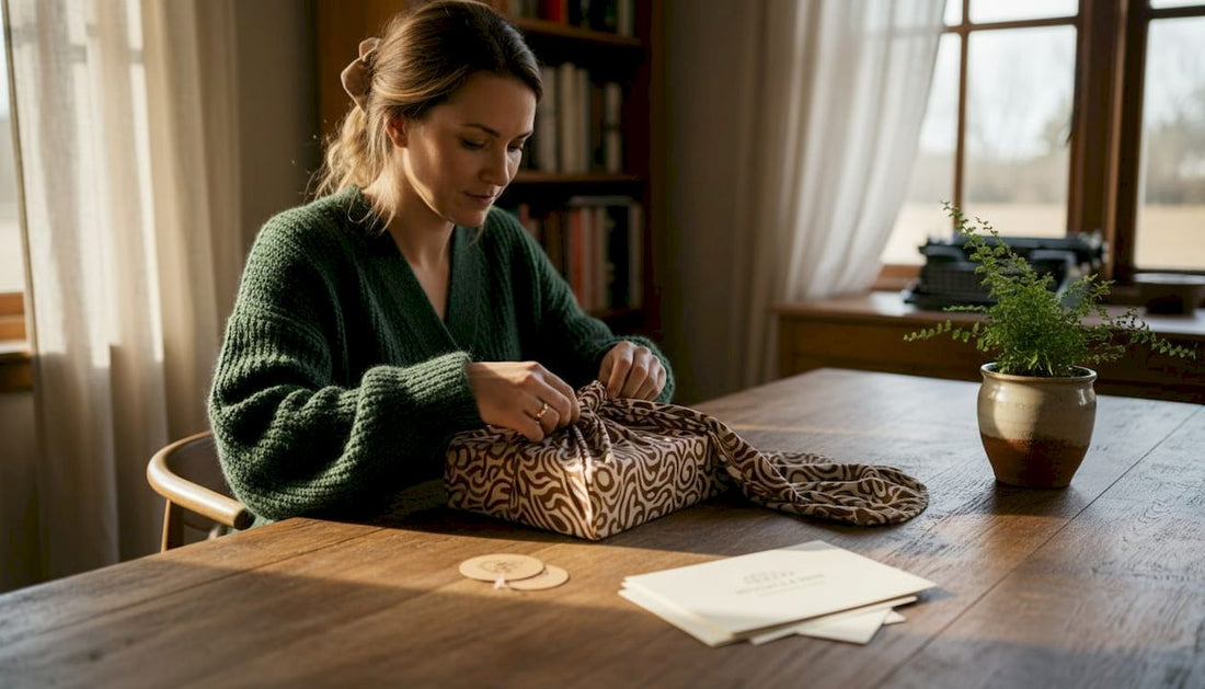 Unwrapping a luxury eco fabric gift wrap