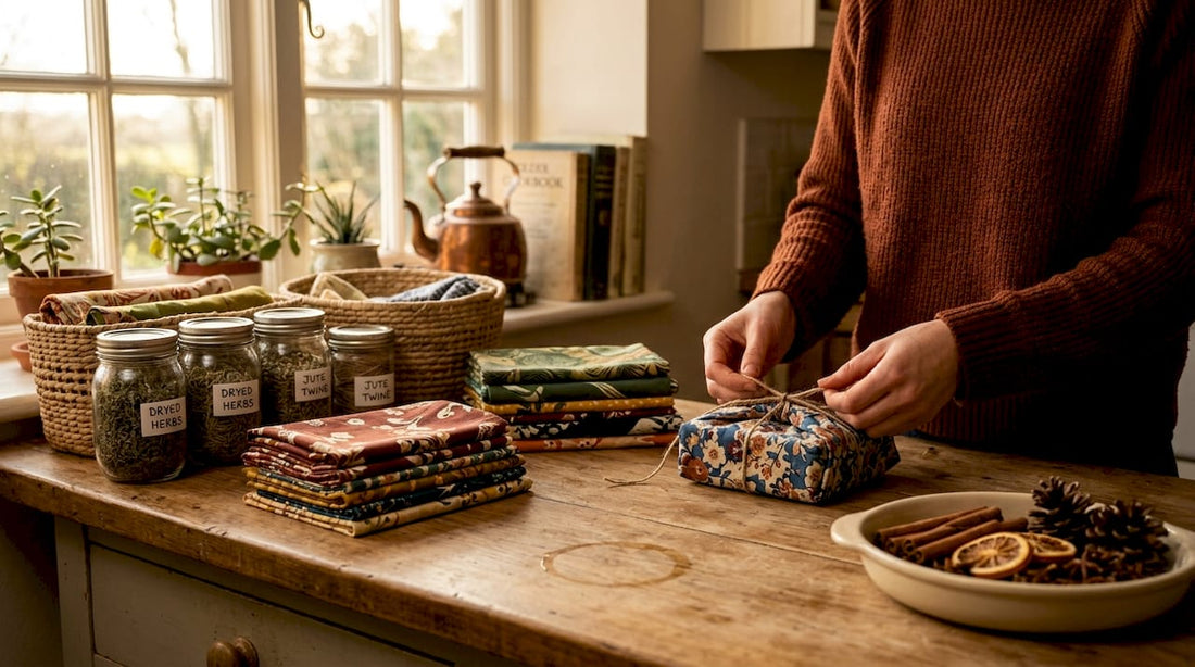 Eco-friendly reusable gift wrapping materials