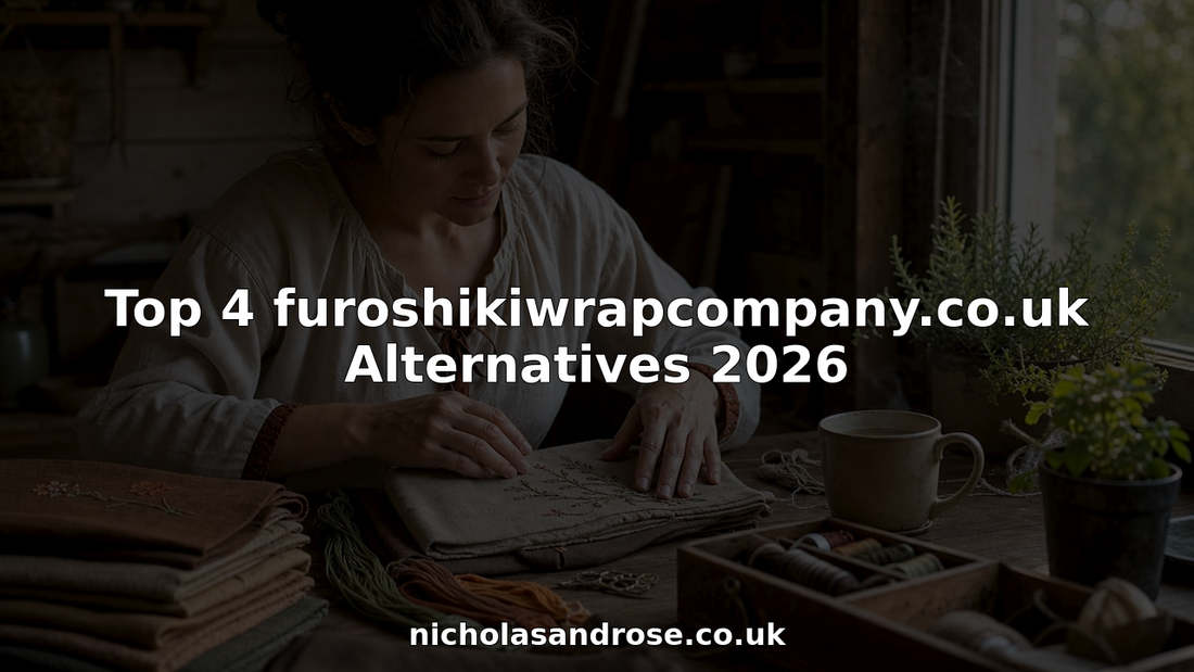 Woman folding personalised fabric gift wraps at table