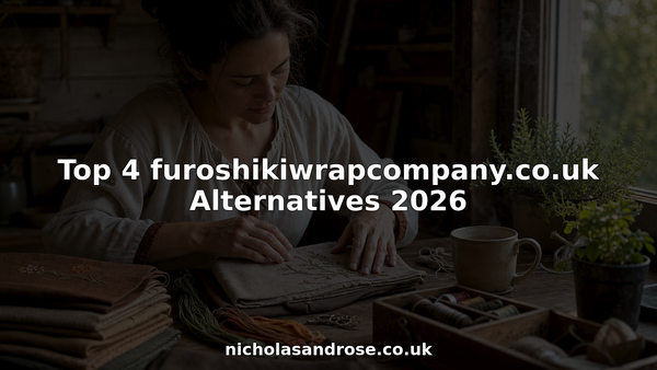 Woman folding personalised fabric gift wraps at table