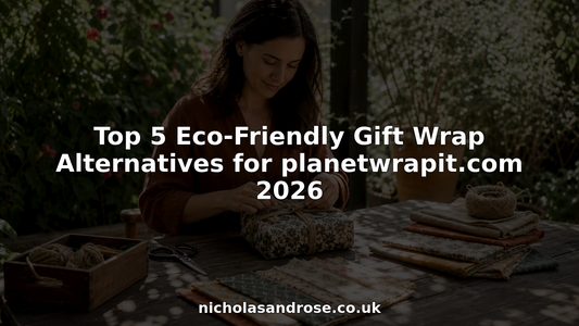 Person wrapping gift with eco-friendly fabric wraps at home